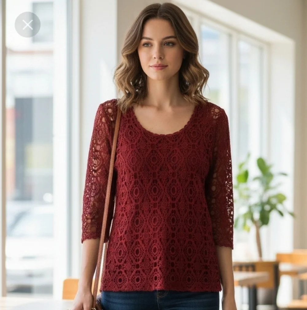 Christopher Banks sweater loose knit crochet